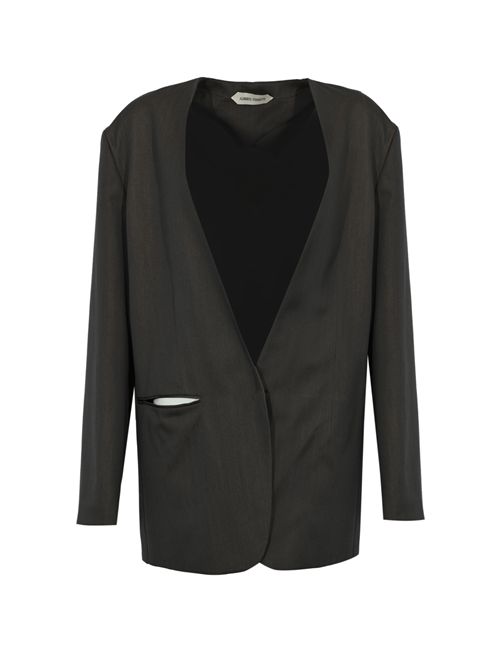 Giacca sartoriale in lana scintillante annodata ALBERTA FERRETTI | A0505 66380517